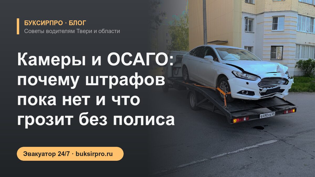 Камеры и ОСАГО: почему штрафов пока нет и что грозит без полиса